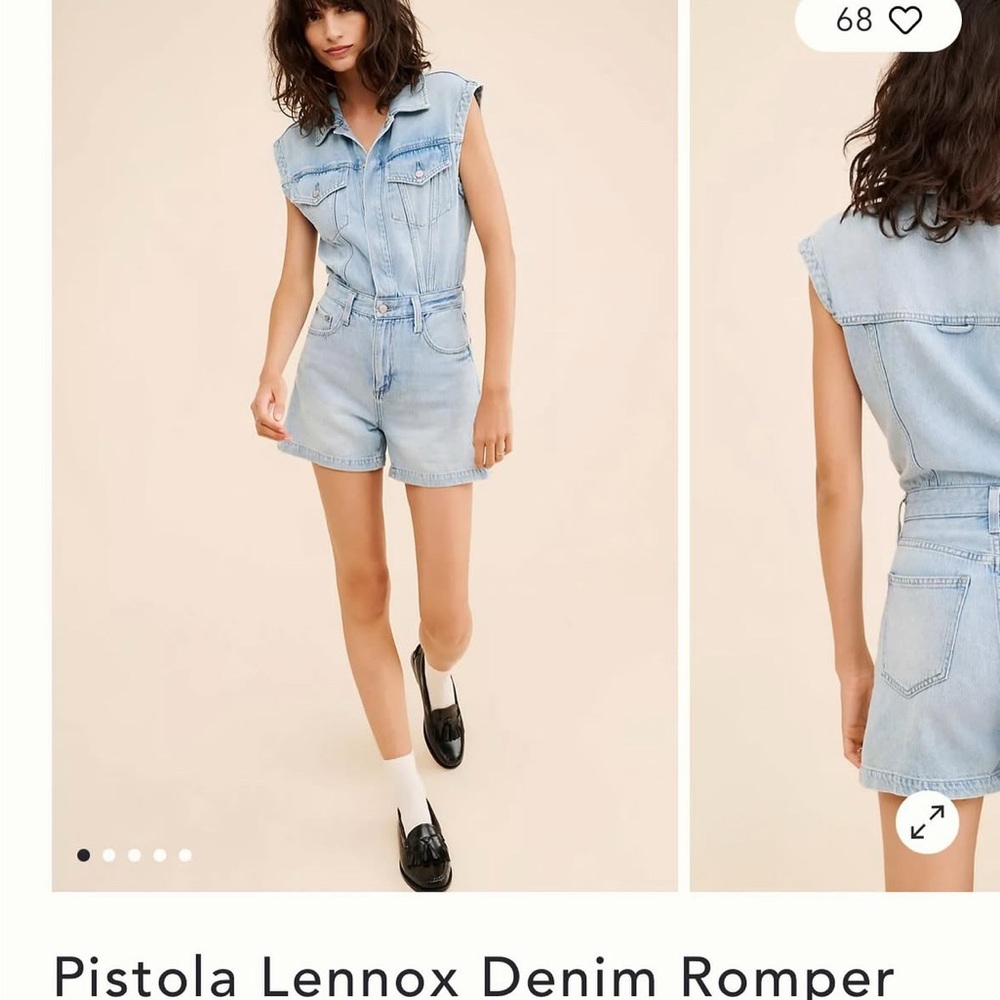 Pistola/Anthropology Denim Jumpsuit